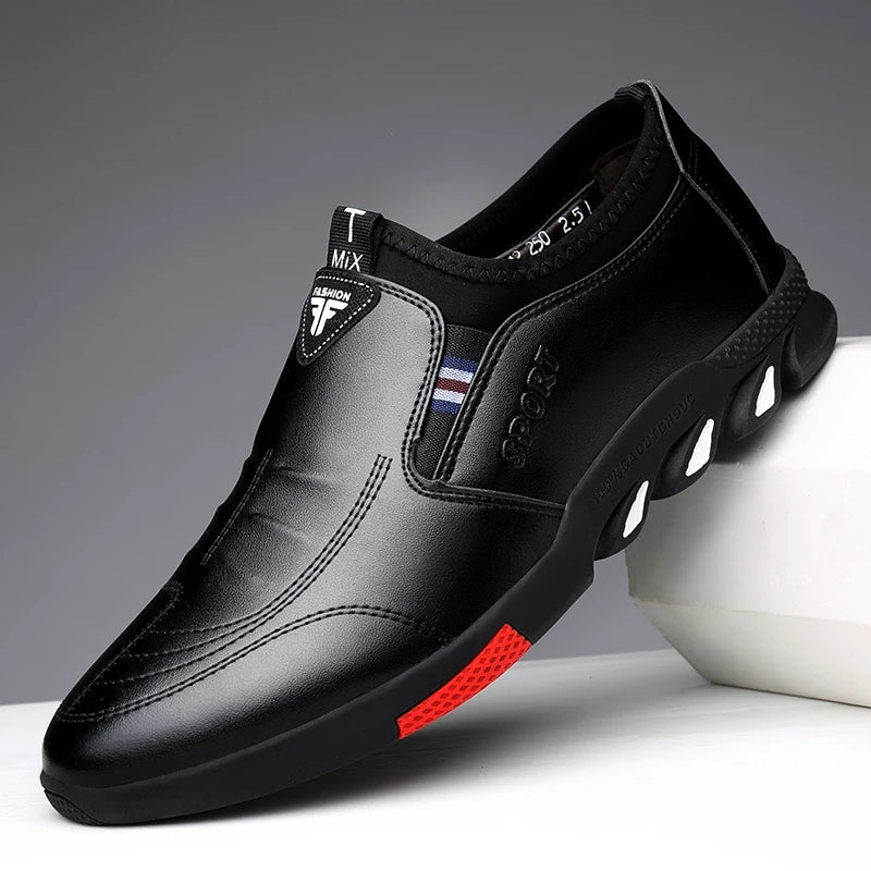 MOCASSINS SNEAKERS EN CUIR