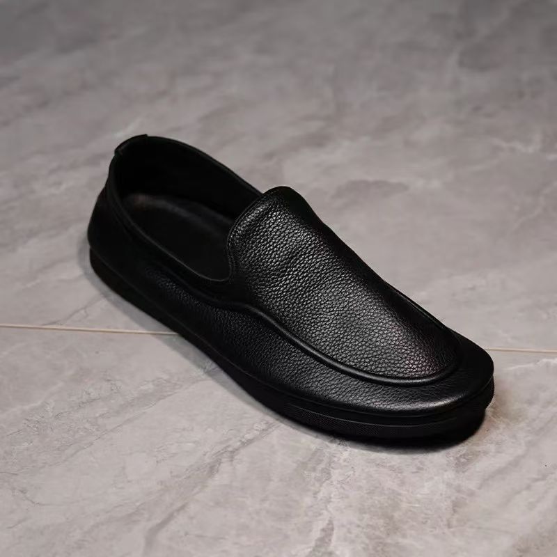 MOCASSINS EN CUIR NOIR SOUPLE