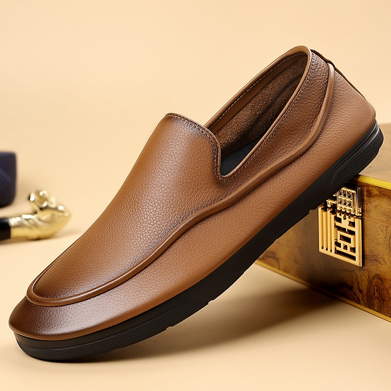 Mocassin au cuir maron