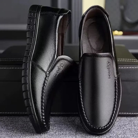 MOCASSINS EN CUIR NOIR SOUPLE 2025